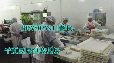 春秋千頁豆腐設(shè)備使用現(xiàn)場(chǎng)