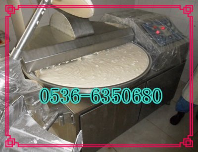 千頁豆腐高速斬拌機，高速斬漿機搭配真空去泡